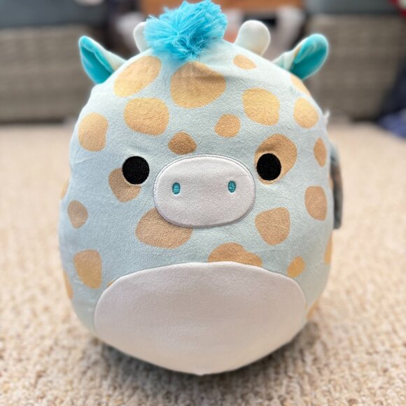 11" Squishmallow Kellytoy Zelia the Giraffe Plush Pillow Cute Gift Birthday Baby - Picture 1 of 9